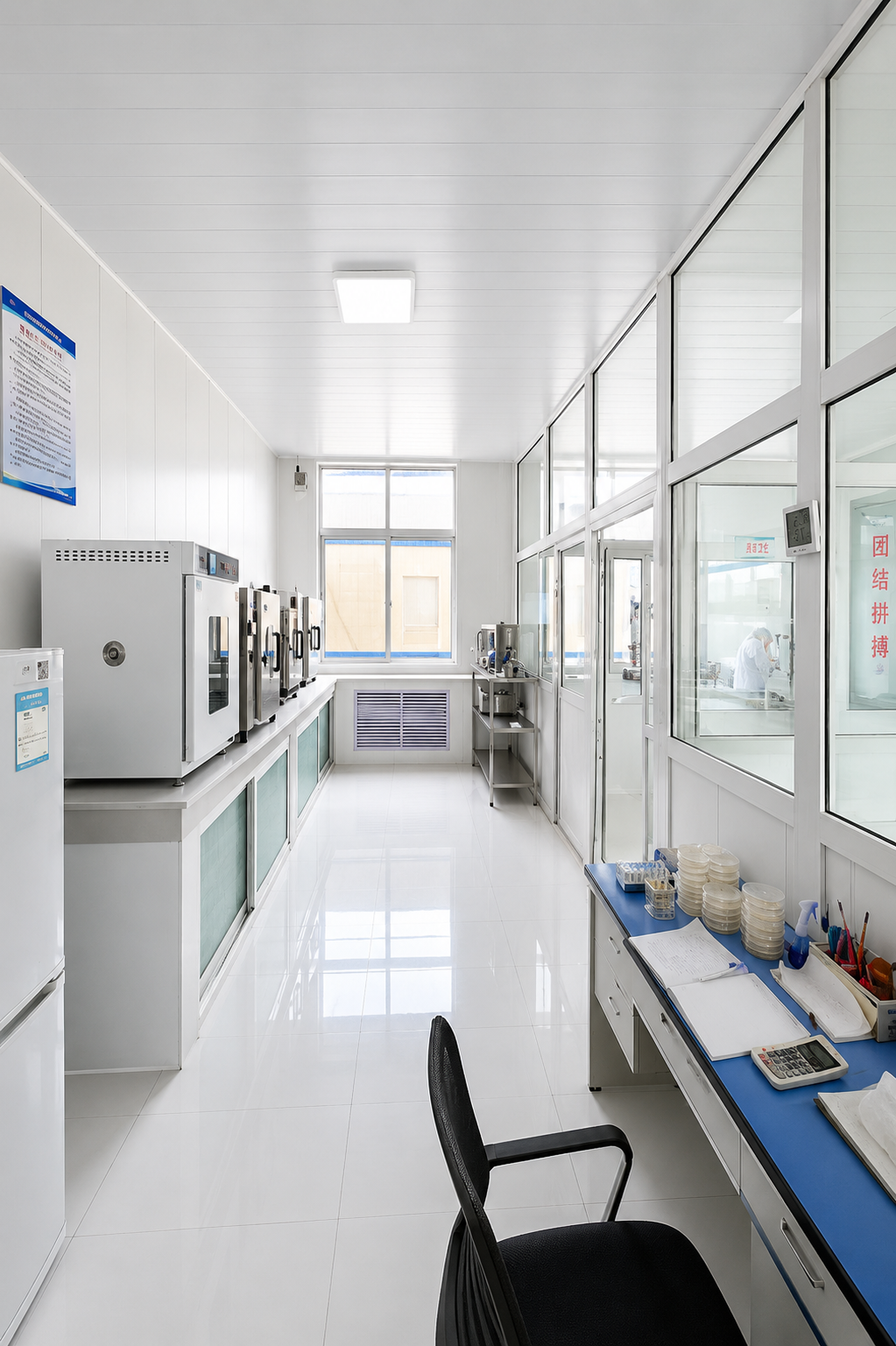 Garlic product testing at Yuminaga processing facility
